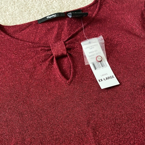 NWT Red sparkle sweater - Picture 2 of 3